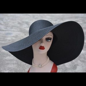 Large Wide Brim Straw Floppy Sun Beach Hat